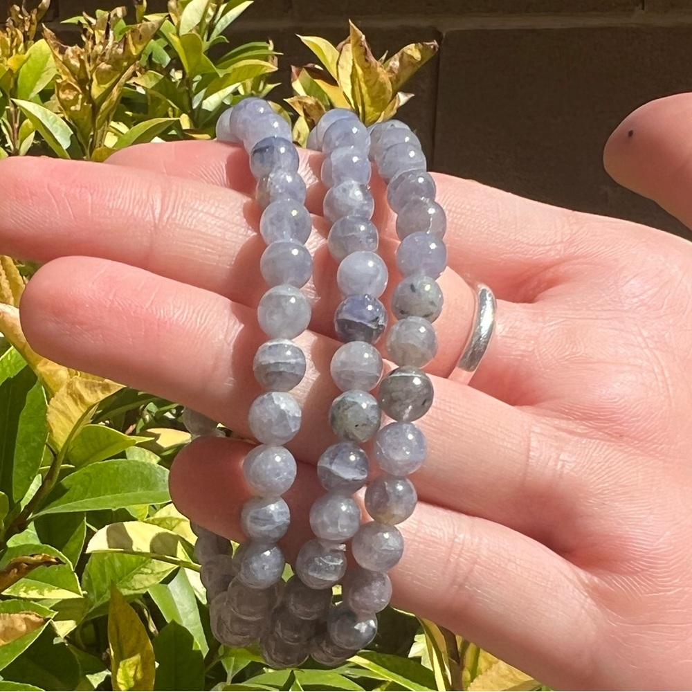 Rare Blue Rose Quartz Bracelets